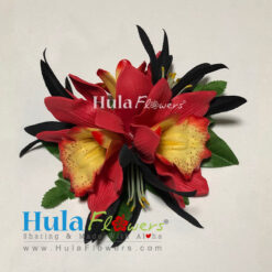 Hawaiian Cymbidium Orchid Hair Clip - # 13