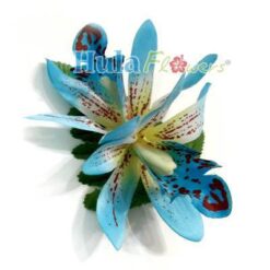 Silk Double Orchid Hair Clip - #14
