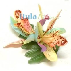 Silk Double Orchid Hair Clip - # 03