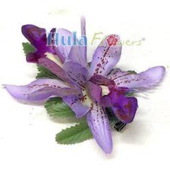 Silk Double Orchid Hair Clip - #05