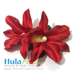 Silk Double Orchid Hair Clip - #05