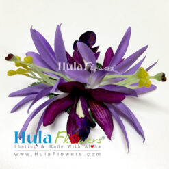 Spider Lily & Orchid Hair Clip - # 12