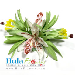 Spider Lily & Orchid Hair Clip - # 03