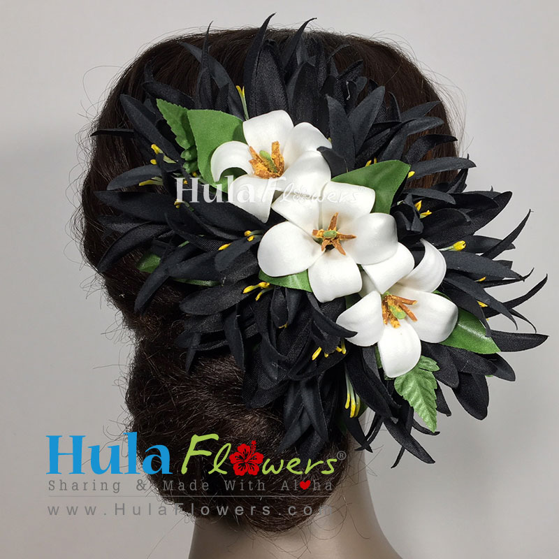 Hawaiian Pua Kenikeni Spider Lily Hair Clip Hulaflowers Lightbox