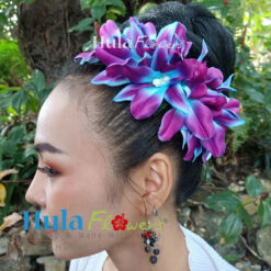 Silk Orchid on comb - # 13