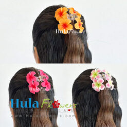 Foam plumeria Claw clip