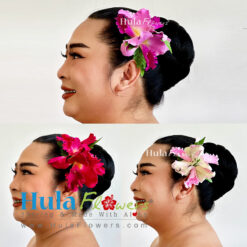 Silk cattleya orchid hair clip