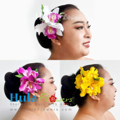 Silk cattleya orchid hair clip