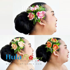 Silk Orchid hair clip