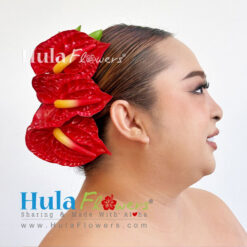 Anthurium hair clips (L) - # 07
