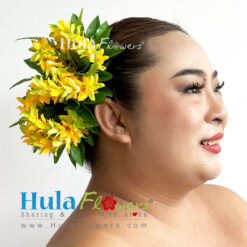 Yellow Pakalana hair clip (L)