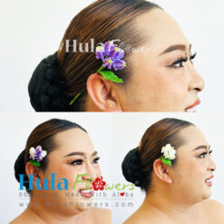 6 Clay Crown Flowers on stem