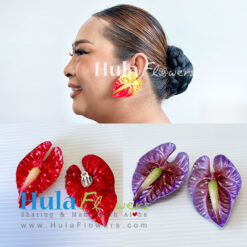 Foam Anthurium Earrings