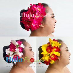 Silk cattleya orchid hair clip