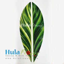 2” x 9” DIY Silk green Ti leaves (Making Haku & Hip Hei)