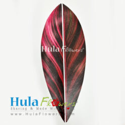 2” x 9” DIY Silk  Red Ti leaves (Making Haku & Hip Hei)