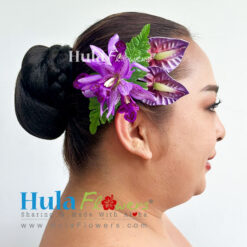 Silk Orchids & Anthuriums hair clip - # 03