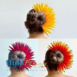 7“ Heliconia Half Hair bun