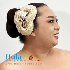 Lauhala Anthurium hair clip
