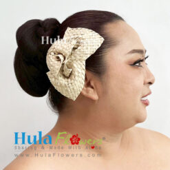 Lauhala Anthurium hair clip