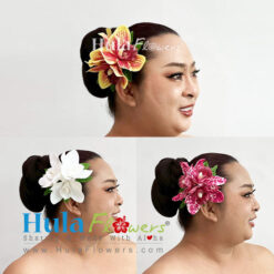 Silk Orchids Hair clip (M)