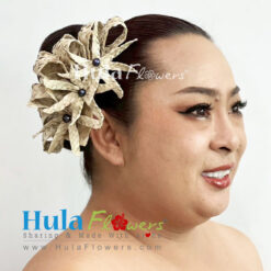 Lauhala Tiare hair clip