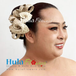 Lauhala Anthurium hair clip