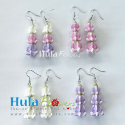 Clay Multi Crown Flower Earrings