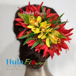 Silk Spider Lily & Orchid Hair Clip