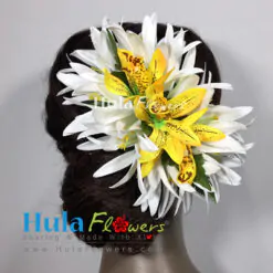 Silk Spider Lily & Orchid Hair Clip