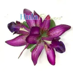Silk Double Orchid Hair Clip - #11