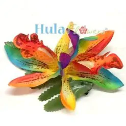 Silk Double Orchid Hair Clip - #06