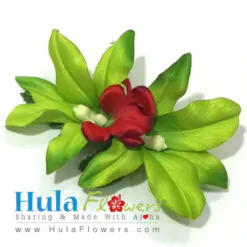 Silk Double Orchid Hair Clip - #06