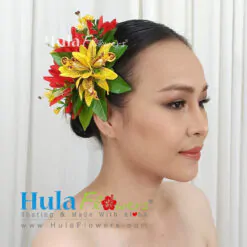 Silk Spider Lily & Orchid Hair Clip