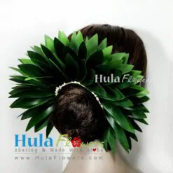 Silk Ti Leaves Braided 7"
