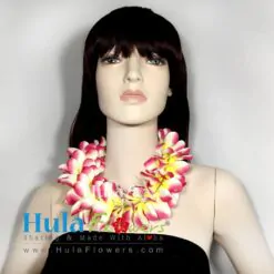 Silk Plumeria Lei 10" long (Choker Lei)