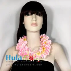 Silk Plumeria Lei 10" long (Choker Lei)