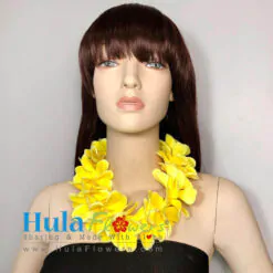 Silk Plumeria Lei 10" long (Choker Lei)