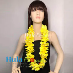 Silk Plumeria Lei 20" long