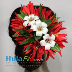 Hawaiian Pua Kenikeni & Spider Lily Hair Clip