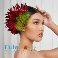 Silk Bird of Paradise & Lehua Hair Clip