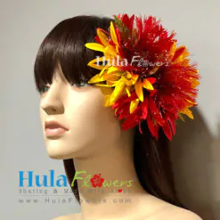 Red Lehua & Spider Lily Hair Clip