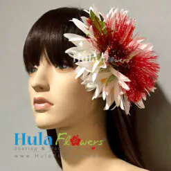 Red Lehua & Spider Lily Hair Clip