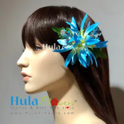 Silk Orchid & Spider Lily hair clip