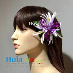 Silk Orchid & Spider Lily hair clip
