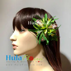 Silk Orchid & Spider Lily hair clip