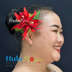 Silk Orchid & Spider Lily hair clip