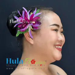 Silk Orchid & Spider Lily hair clip