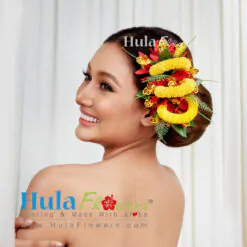 Silk Ilima & Orchid hair clip