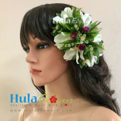 Silk orchid hair clip